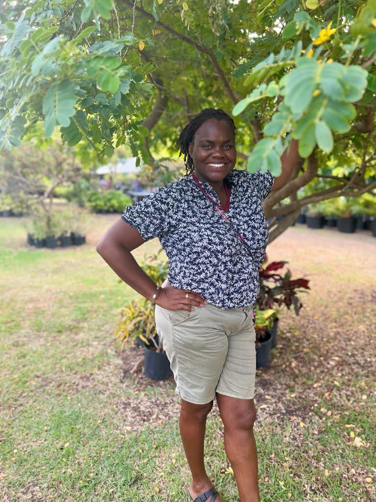The founder of Caribbean Trend Lab visiting KimKay Nursery in Antigua